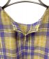 中古・古着 Place Departure (プレイスディパーチャ) チェックワンピース イエロー×パープル サイズ:不明：6800円