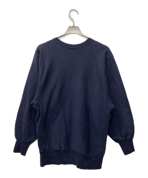 Champion（チャンピオン）Champion (チャンピオン) プリントスウェット ネイビー×オレンジ サイズ:X-LARGEの古着・服飾アイテム