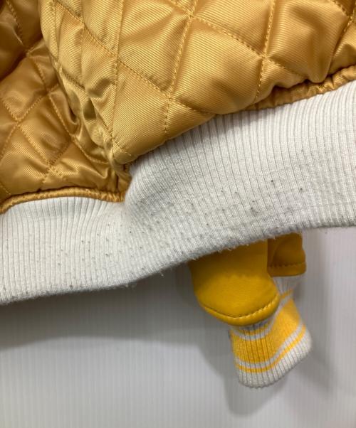 AMERICAN CLASSICS BY AVIREX LTD（アヴィレックス）AMERICAN CLASSICS BY AVIREX LTD (アヴィレックス) ヴァーシティ ジャケット アヴィエーターズ イエロー×ホワイト サイズ:Mの古着・服飾アイテム