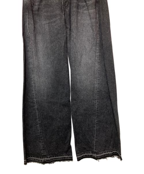 jieda（ジエダ）Jieda (ジエダ) 3D BAGGYDENIM ブラック サイズ:M 未使用品の古着・服飾アイテム
