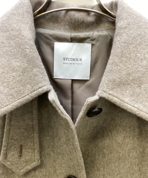 STUDIOUS（ステュディオス）STUDIOUS (ステュディオス) ウエストマークベルテッドコート ライトグレー サイズ:M 未使用品の古着・服飾アイテム
