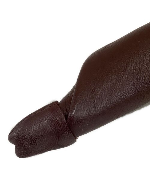 FUMIE=TANAKA（フミエタナカ）FUMIE=TANAKA (フミエタナカ) レザーカチューシャ ブラウンの古着・服飾アイテム