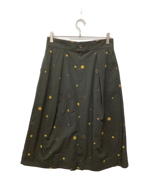 MARGARET HOWELL（マーガレットハウエル）MARGARET HOWELL (マーガレットハウエル) SPOT PRINT COTTON SILKスカート グレー サイズ:3の古着・服飾アイテム