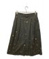 MARGARET HOWELL (マーガレットハウエル) SPOT PRINT COTTON SILKスカート グレー サイズ:3：9000円