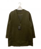ARTISANアルチザン）の古着「ダンボールニット はっぴコート」｜オリーブ