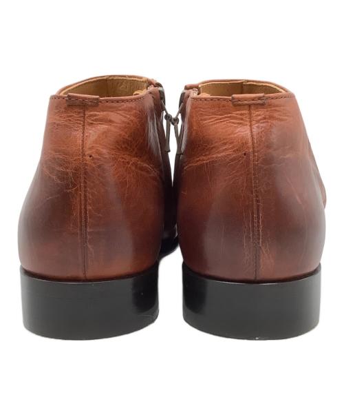 PADRONE（パドローネ）PADRONE (パドローネ) ショートサイドジップブーツ ブラウン サイズ:40の古着・服飾アイテム