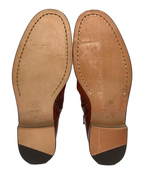 PADRONE（パドローネ）PADRONE (パドローネ) ショートサイドジップブーツ ブラウン サイズ:40の古着・服飾アイテム