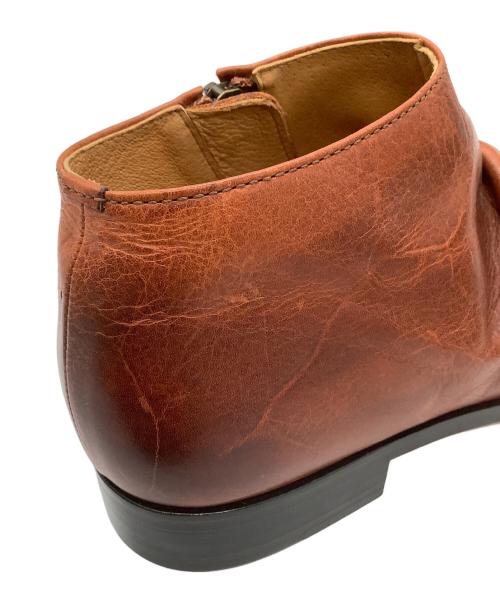 PADRONE（パドローネ）PADRONE (パドローネ) ショートサイドジップブーツ ブラウン サイズ:40の古着・服飾アイテム