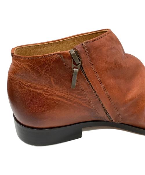 PADRONE（パドローネ）PADRONE (パドローネ) ショートサイドジップブーツ ブラウン サイズ:40の古着・服飾アイテム