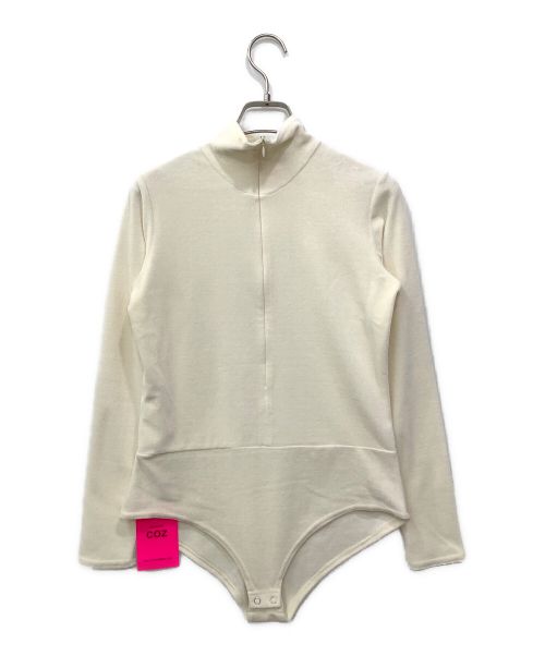 THE PERMANENT EYE（ザ パーマネント アイ）THE PERMANENT EYE (ザ パーマネント アイ) コズ ベロア ボディスーツ ベージュ サイズ:36 未使用品の古着・服飾アイテム