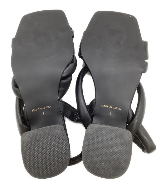 UNITED TOKYO（ユナイテッドトーキョー）UNITED TOKYO (ユナイテッドトーキョー) アシメスウィルサンダル ブラック サイズ:Mの古着・服飾アイテム