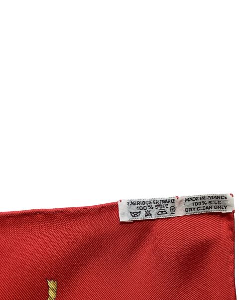 HERMES（エルメス）HERMES (エルメス) カレ90　光の帆船 レッドの古着・服飾アイテム