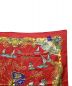 中古・古着 HERMES (エルメス) カレ90　光の帆船 レッド：20000円