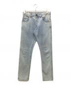 GUCCIグッチ）の古着「ヴィンテージデザインストーンブリーチ ストレートデニムパンツ」｜インディゴ
