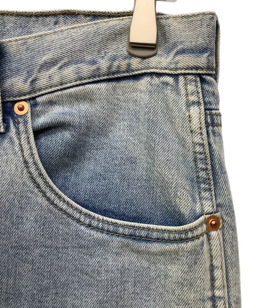 GUCCI（グッチ）GUCCI (グッチ) ヴィンテージデザインストーンブリーチ ストレートデニムパンツ インディゴ サイズ:30の古着・服飾アイテム