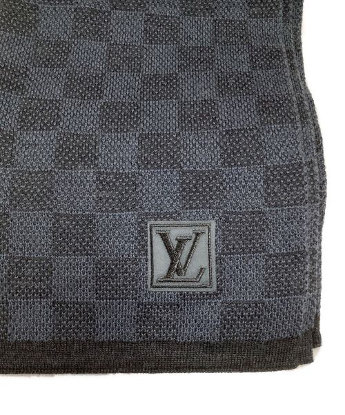 LOUIS VUITTON（ルイ ヴィトン）LOUIS VUITTON (ルイ ヴィトン) エシャルプ・プティ ダミエ　マフラー グレーの古着・服飾アイテム
