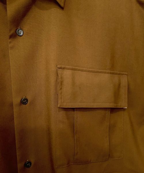 MARNI（マルニ）MARNI (マルニ) トロピカルウールミリタリーシャツ ブラウン サイズ:44の古着・服飾アイテム
