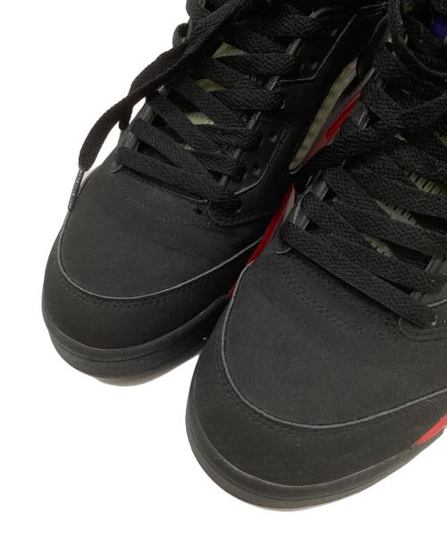 NIKE（ナイキ）NIKE (ナイキ) AIR JORDAN 5 ブラック×レッド×パープル サイズ:27の古着・服飾アイテム