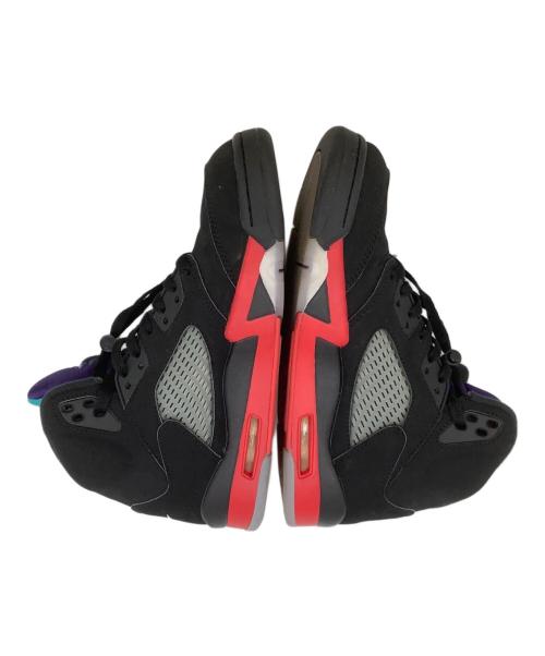 NIKE（ナイキ）NIKE (ナイキ) AIR JORDAN 5 ブラック×レッド×パープル サイズ:27の古着・服飾アイテム