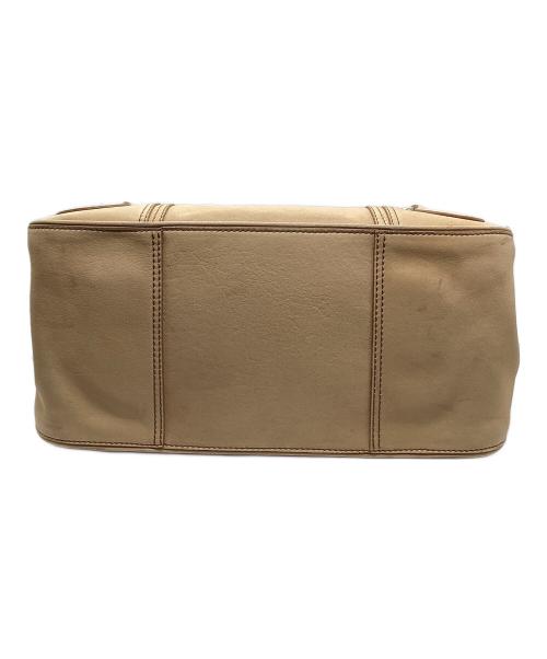 CELINE（セリーヌ）CELINE (セリーヌ) レザーハンドバッグ ベージュの古着・服飾アイテム