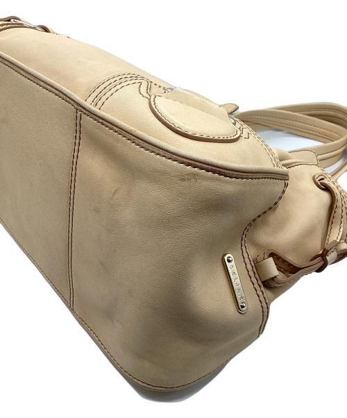 CELINE（セリーヌ）CELINE (セリーヌ) レザーハンドバッグ ベージュの古着・服飾アイテム