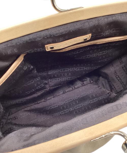 CELINE（セリーヌ）CELINE (セリーヌ) レザーハンドバッグ ベージュの古着・服飾アイテム