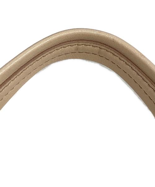 CELINE（セリーヌ）CELINE (セリーヌ) レザーハンドバッグ ベージュの古着・服飾アイテム