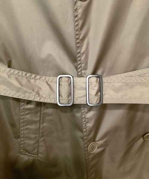 BOTTEGA VENETA（ボッテガベネタ）BOTTEGA VENETA (ボッテガベネタ) ナイロンロングトレンチコート ブラウン サイズ:46の古着・服飾アイテム