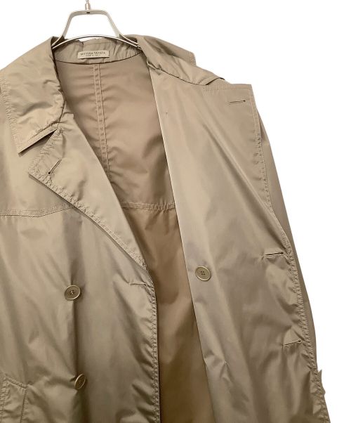 BOTTEGA VENETA（ボッテガベネタ）BOTTEGA VENETA (ボッテガベネタ) ナイロンロングトレンチコート ブラウン サイズ:46の古着・服飾アイテム