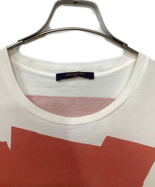 LOUIS VUITTON（ルイ ヴィトン）LOUIS VUITTON (ルイ ヴィトン) グラフィック ロゴ クルーネック Tシャツ ホワイト サイズ:Mの古着・服飾アイテム