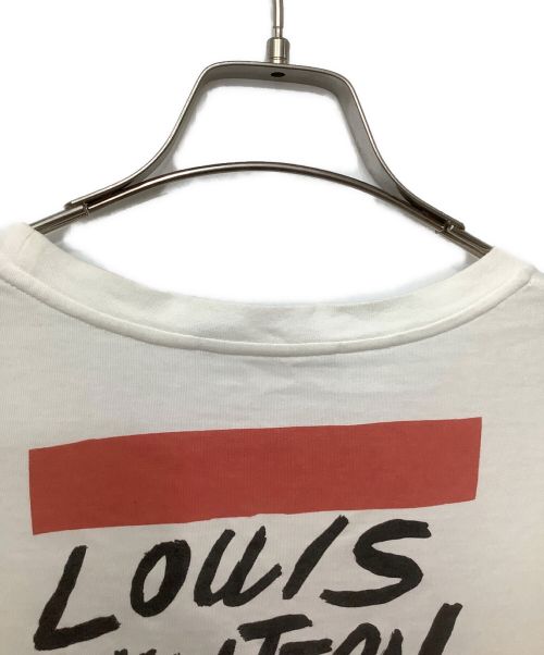 LOUIS VUITTON（ルイ ヴィトン）LOUIS VUITTON (ルイ ヴィトン) グラフィック ロゴ クルーネック Tシャツ ホワイト サイズ:Mの古着・服飾アイテム