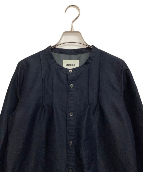 ZUCCA（ズッカ）ZUCCA (ズッカ) ストレッチリサイクルナイロンワンピース ネイビー サイズ:Mの古着・服飾アイテム