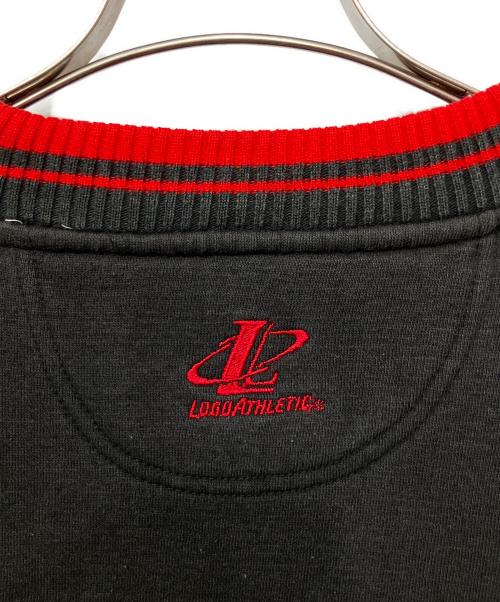 LOGOATHLETIC（ロゴアスレチック）LOGOATHLETIC (ロゴアスレチック) 90'sチームロゴ刺繍スウェット ブラック サイズ:XLの古着・服飾アイテム