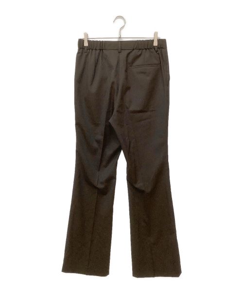 LiNoH（リノー）LiNoH (リノー) ウールギャバジンフレアパンツ ブラウン サイズ:2の古着・服飾アイテム