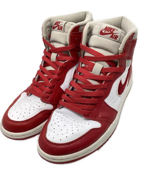 NIKE（ナイキ）NIKE (ナイキ) AIR JORDAN1 RETRO HIGH OG レッド サイズ:27.5㎝の古着・服飾アイテム