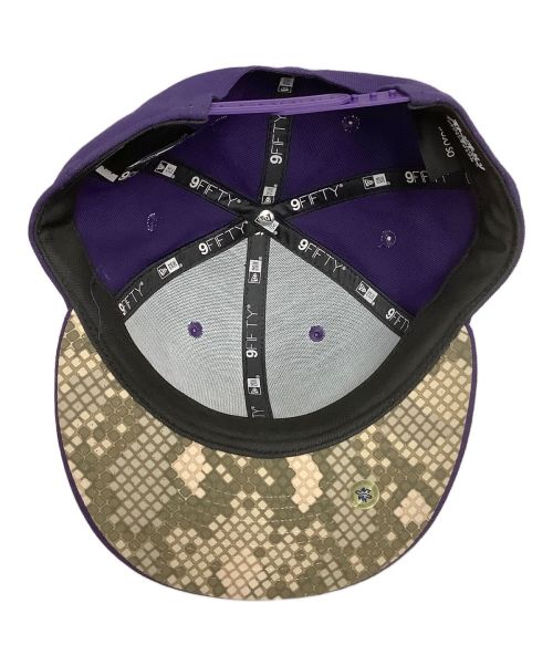 New Era（ニューエラ）New Era (ニューエラ) キャップ ジョジョの奇妙な冒険　ストーンオーシャン 空条承太郎  パープルの古着・服飾アイテム