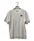 PLAY COMME des GARCONSプレイコムデギャルソン）の古着「半袖カットソー」｜ホワイト