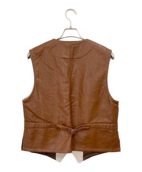 JANE SMITH（ジェーンスミス）JANE SMITH (ジェーンスミス) オーバーサイズジレ ベージュ×ブラウン サイズ:38 未使用品の古着・服飾アイテム