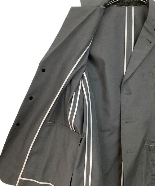 TAKAHIROMIYASHITA TheSoloIst.（タカヒロミヤシタ ザソロイスト）TAKAHIROMIYASHITA TheSoloIst. (タカヒロミヤシタ ザソロイスト) テーラードジャケット グレー サイズ:46の古着・服飾アイテム