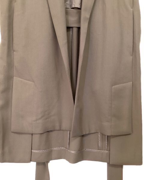 ELIN（エリン）ELIN (エリン) ノースリーブジャケット ベージュ サイズ:36 未使用品の古着・服飾アイテム