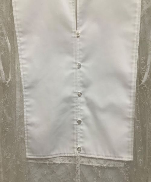 ELIN（エリン）ELIN (エリン) 切替シャツ ホワイト サイズ:36の古着・服飾アイテム