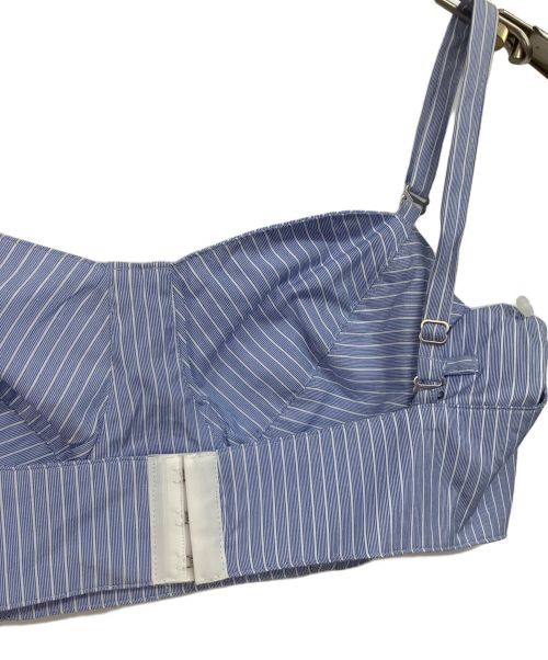 AKIKOAOKI（アキコアオキ）AKIKOAOKI (アキコアオキ) bra off-shoulder 02 ブルー サイズ:Fの古着・服飾アイテム