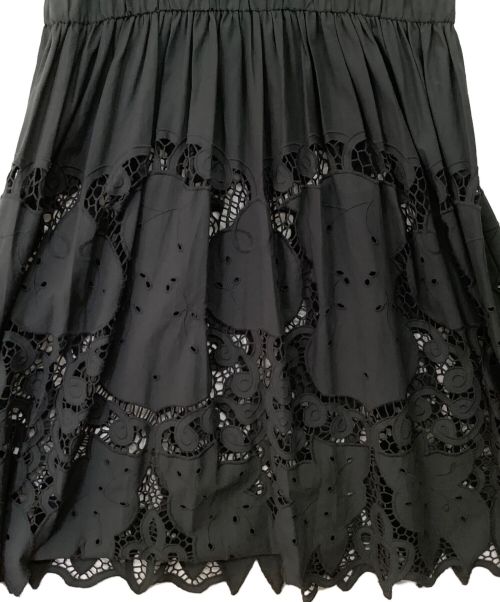 Ameri VINTAGE（アメリヴィンテージ）Ameri VINTAGE (アメリヴィンテージ) メディ2WAYボリュームスカラップレースドレス グレー サイズ:Sの古着・服飾アイテム