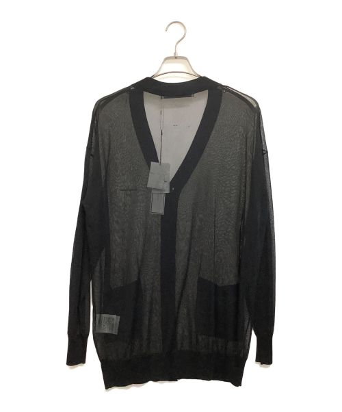 JOHN LAWRENCE SULLIVAN（ジョン ローレンス サリバン）JOHN LAWRENCE SULLIVAN (ジョンローレンスサリバン) SEE-THROUGH KNIT CARDIGAN ブラック サイズ:FREEの古着・服飾アイテム