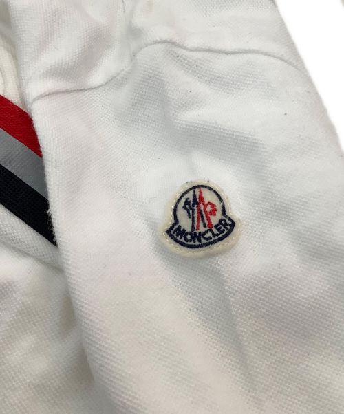 MONCLER（モンクレール）MONCLER (モンクレール) ポロシャツ ホワイト サイズ:6Aの古着・服飾アイテム