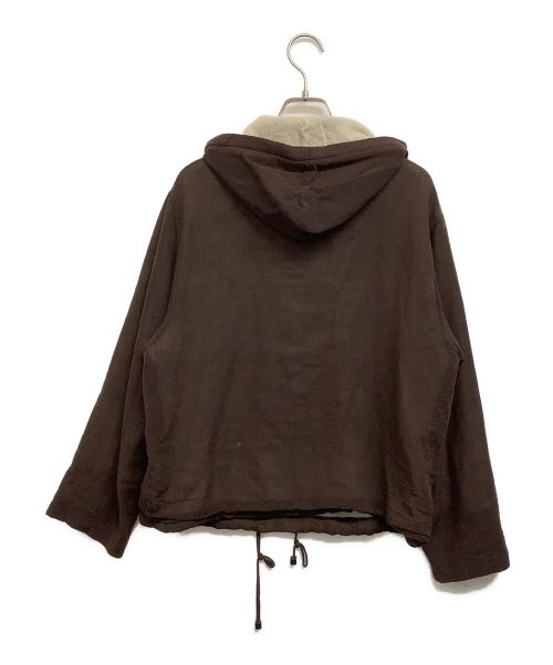 FENDI（フェンディ）FENDI (フェンディ) リネン混パーカー ブラウン サイズ:42の古着・服飾アイテム