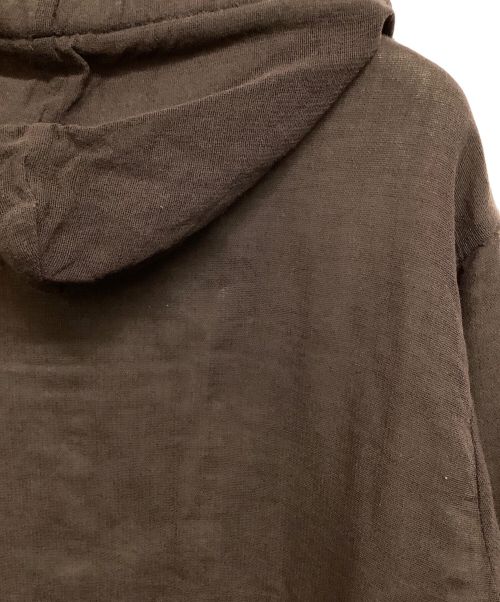 FENDI（フェンディ）FENDI (フェンディ) リネン混パーカー ブラウン サイズ:42の古着・服飾アイテム