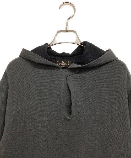FENDI（フェンディ）FENDI (フェンディ) リネン混パーカー グレー サイズ:42の古着・服飾アイテム
