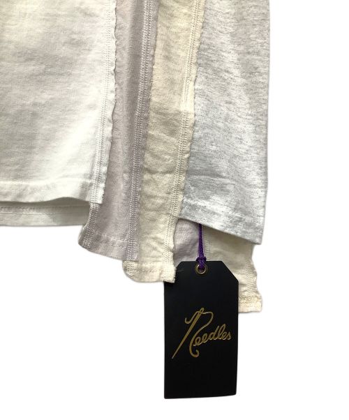 Needles（ニードルズ）Needles (ニードルズ) DC (ディーシー) 切替カットソー ホワイト×グレー サイズ:S 未使用品の古着・服飾アイテム