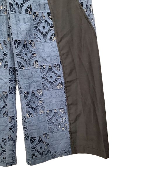 UNITED TOKYO（ユナイテッドトーキョー）UNITED TOKYO (ユナイテッドトーキョー) コットンレースウエスタンパンツ グレー×ブルー サイズ:1の古着・服飾アイテム